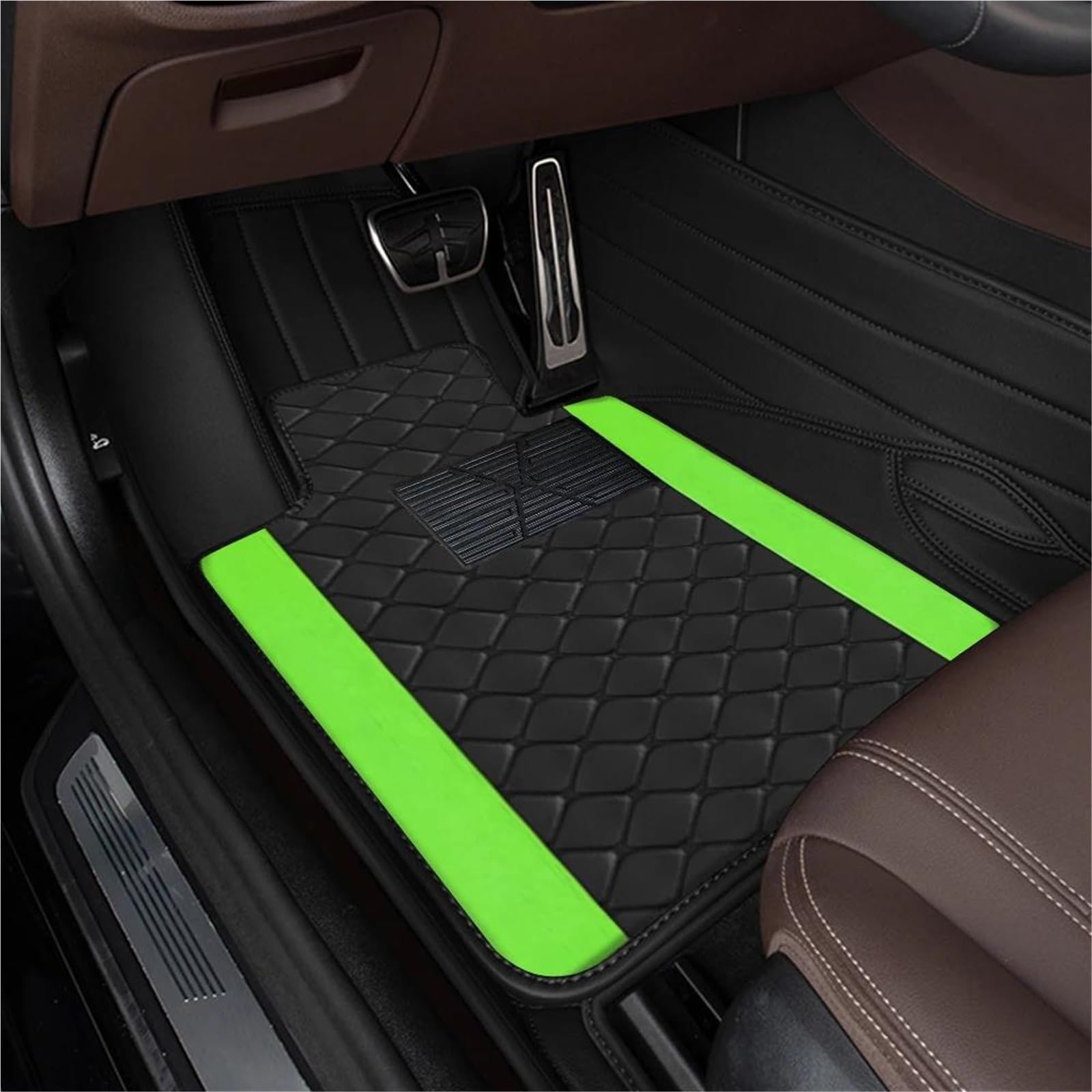 Juego Completo De 4 Alfombrillas Universales para Coche, Incluye Accesorios para El Suelo Y para Interior del