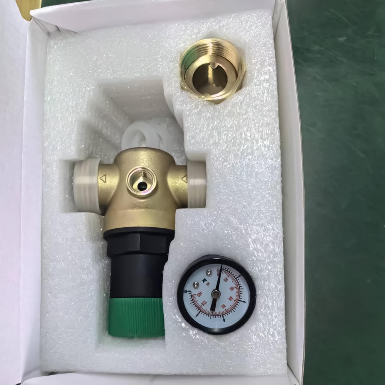 Riduttore Di Pressione 'Acqua Riduttore Regolabile In Con Manometro Incluso | Regolatore Acqua Camper Con Manometro per camper, roulotte, viaggi, campeggio, esterno, giardino, casa
