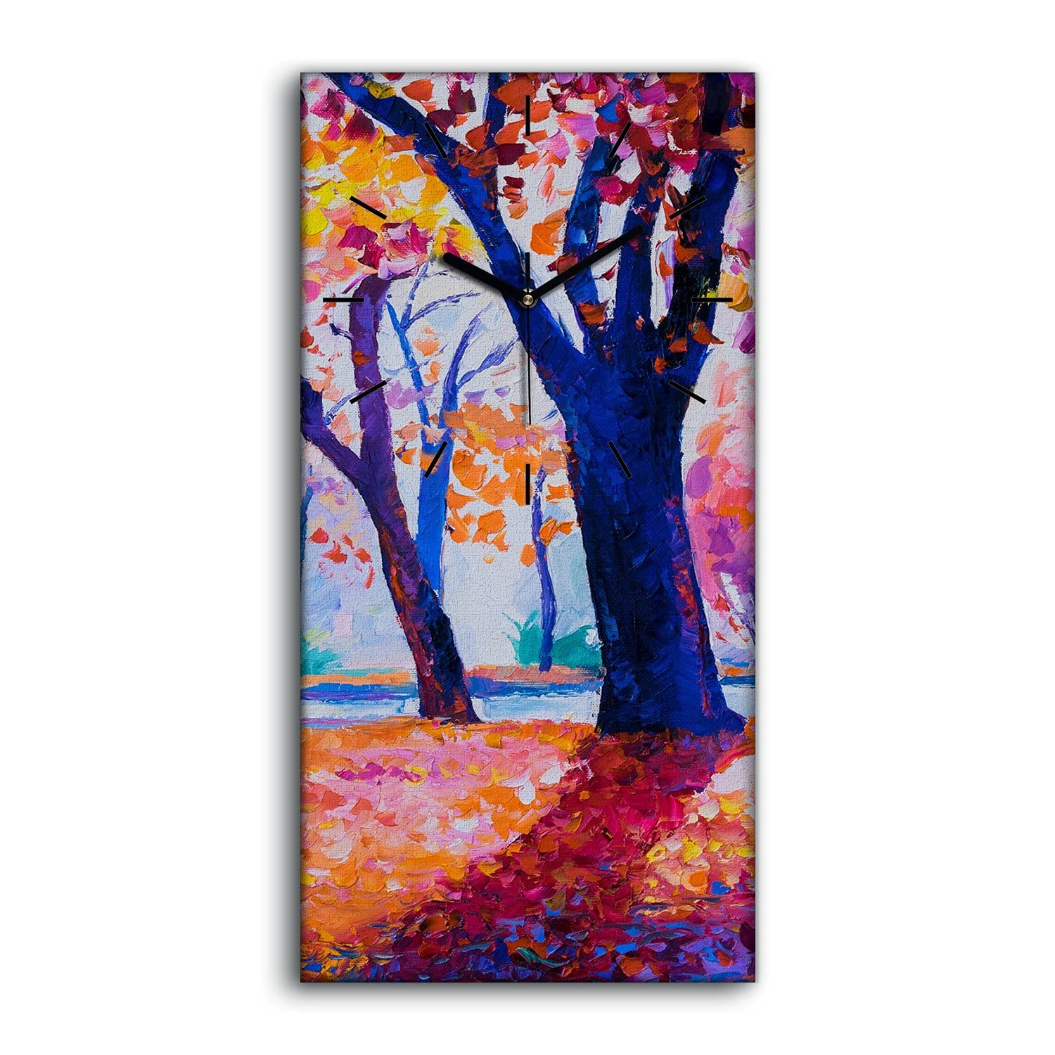 Horloge sur Toile Ne Pas Tic Tac Art Silencieux Chambre 30x60cm
