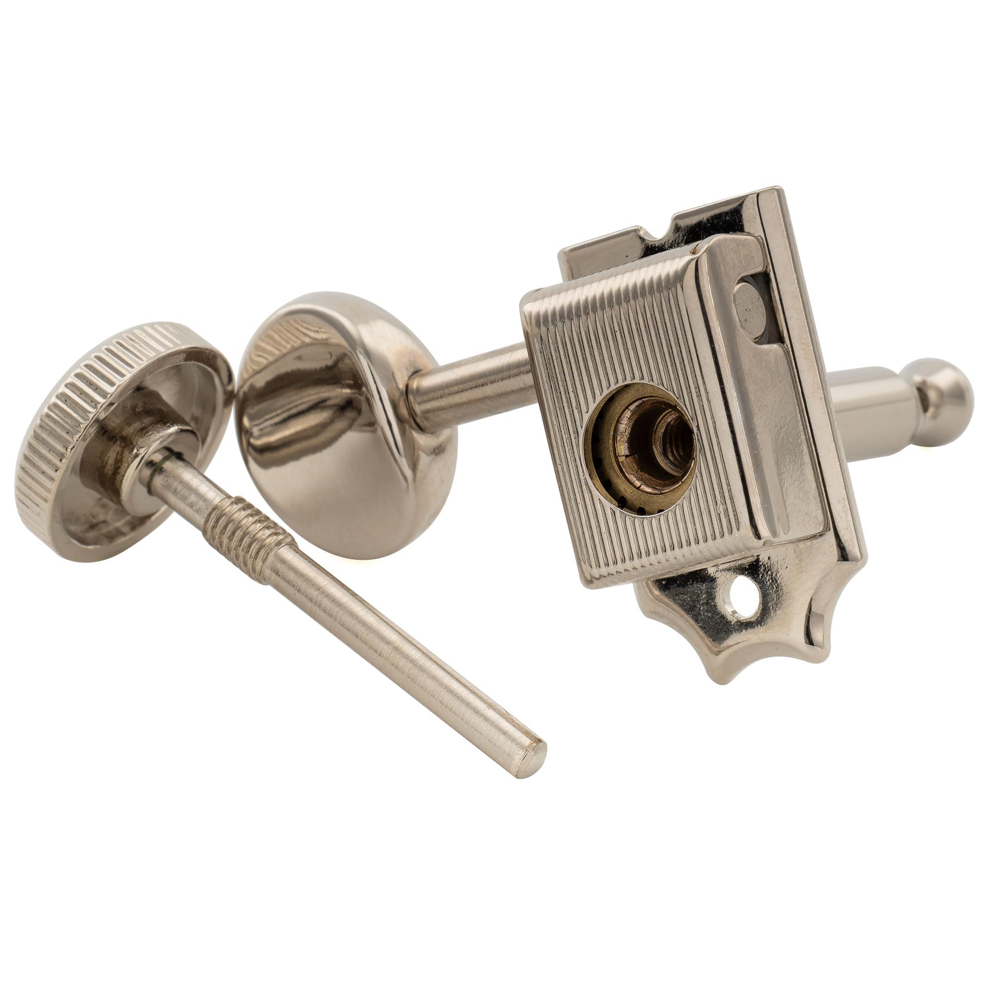 Musiclily Pro R18T-13 Mancino L6 Staggered Meccaniche Autobloccanti Nickel | Semi-Sigillato, Paletta Ovale Vintage , per Chitarra Elettrica Acustica