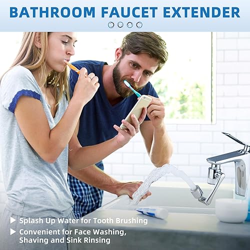 Miniatura 4 de CECEFIN Filtro de agua para fregadero, extensor, aireador, 9 cartuchos que reducen el cloro para baño o cocina, lavado de ojos, sistema purificador
