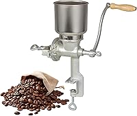 Vista 1 de High Hopper Cast Iron Manual Grain Mill-Heavy Duty Grain Grinder, Coffee Grinder-Dry&Wet Grinding for Wheat,Grain