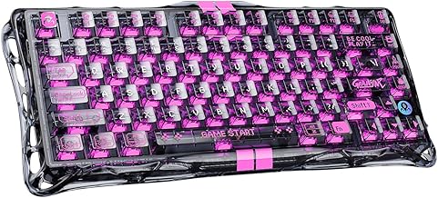 GravaStar Mercury V75 lite Rapid Trigger Keyboard Wired 4000Hz Polling Rate Wired 75% Size Backlit LED Gaming Keyboard Magnetic Switch Transparent Black