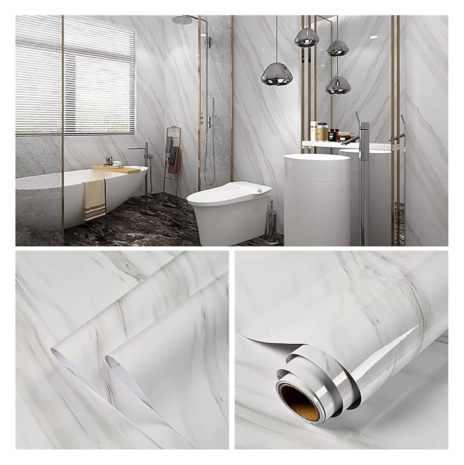 Cvhfhjtg Wit Self Adhesive Wallpaper, Countertop Contact Paper Removable Wallpaper,Waterproof Self Adhesive For Kitchen Decor(,0.6X5m)