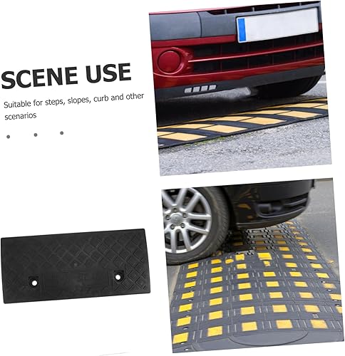 Miniatura 3 de Rampa de umbral de goma de 1.6 in de alto, almohadillas de rampa Healvian para umbral, rampa antideslizante para sillas de ruedas, rampa de scooter