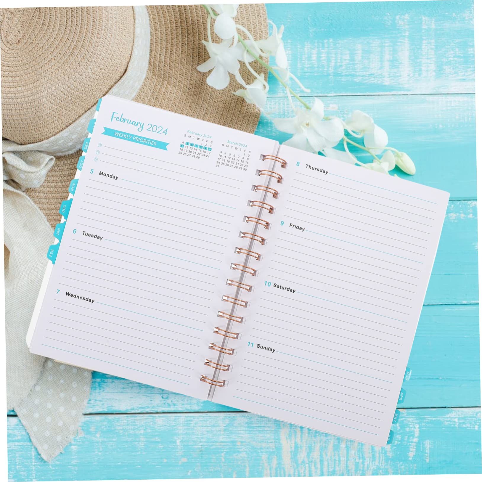 5 Pz Libro Agenda 2023 taccuini di uso quotidiano taccuino dell'ufficio blocchi di appunti personal planner agenda accademica taccuino per ufficio quaderni portatili Carta Colorful DIYEAH