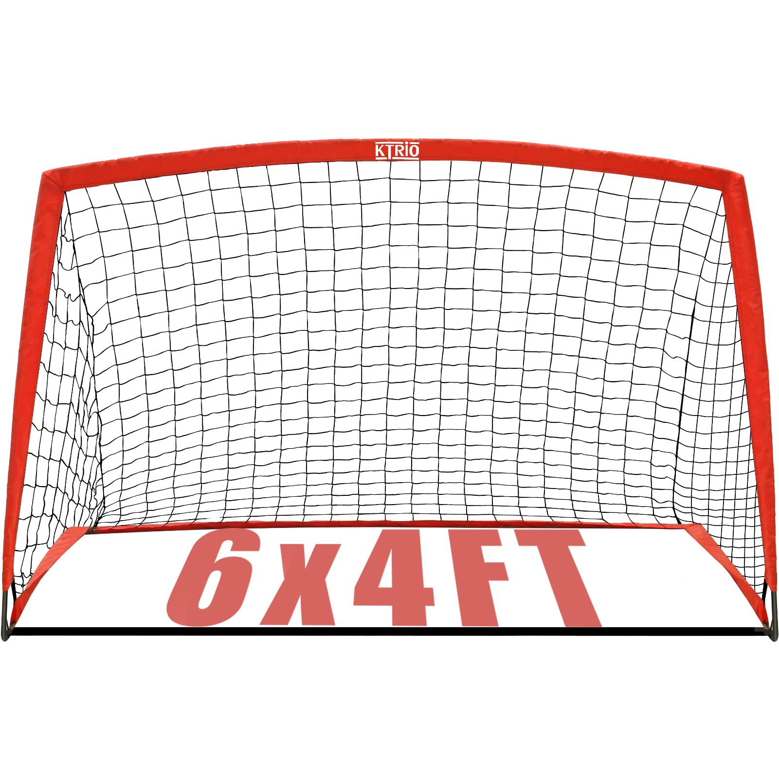 KTRIO 6x4 ft Soccer Goal for Backyard, Portable Soccer Net, Large Foldable Soccer Goals with Carry Bag for Kids Youth Teens Sports