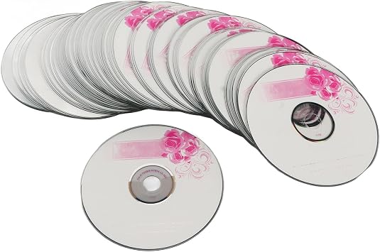 Jectse CD R Blank Discs, 52X 730MB Recordable Discs for Data and Music, with Protective Case, Recordable Media Blank CDs for Video Camera 50PCS, Jectsek3tnzo02g8-12