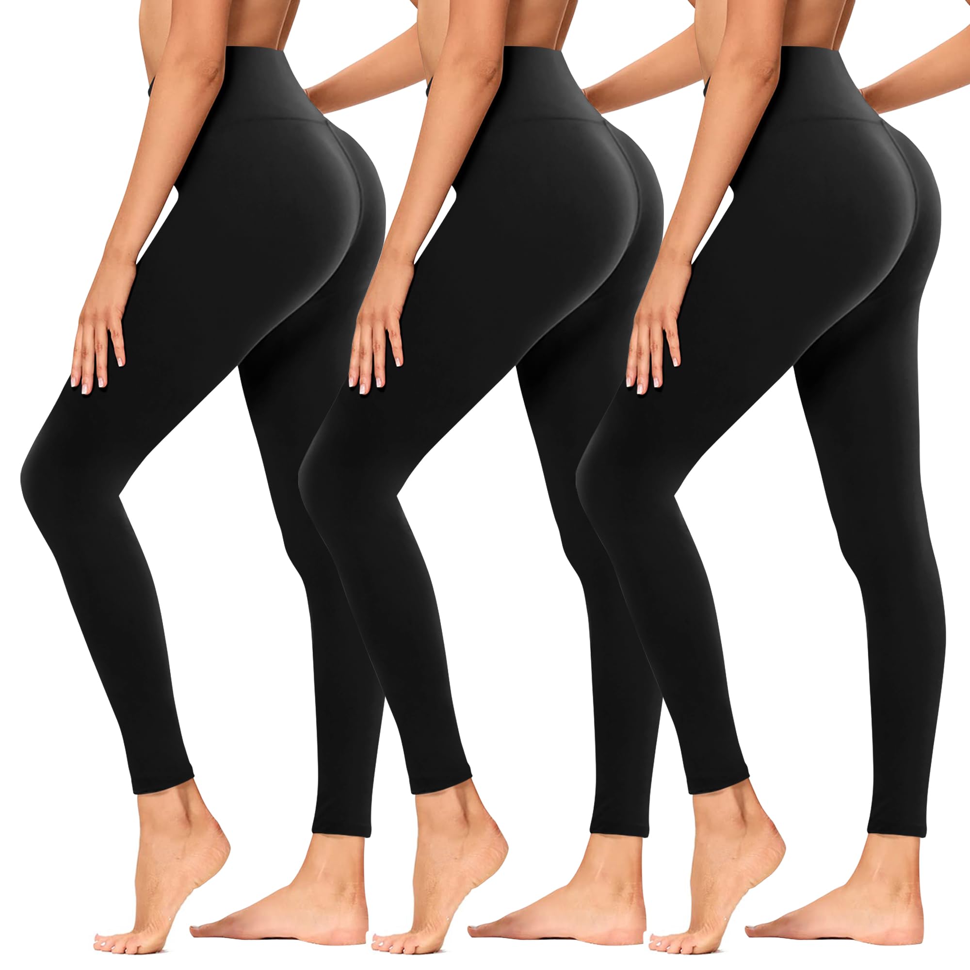 TNNZEET High Waist Leggings Damen Elastische Leggins Weiche Sporthose für Sport Gym