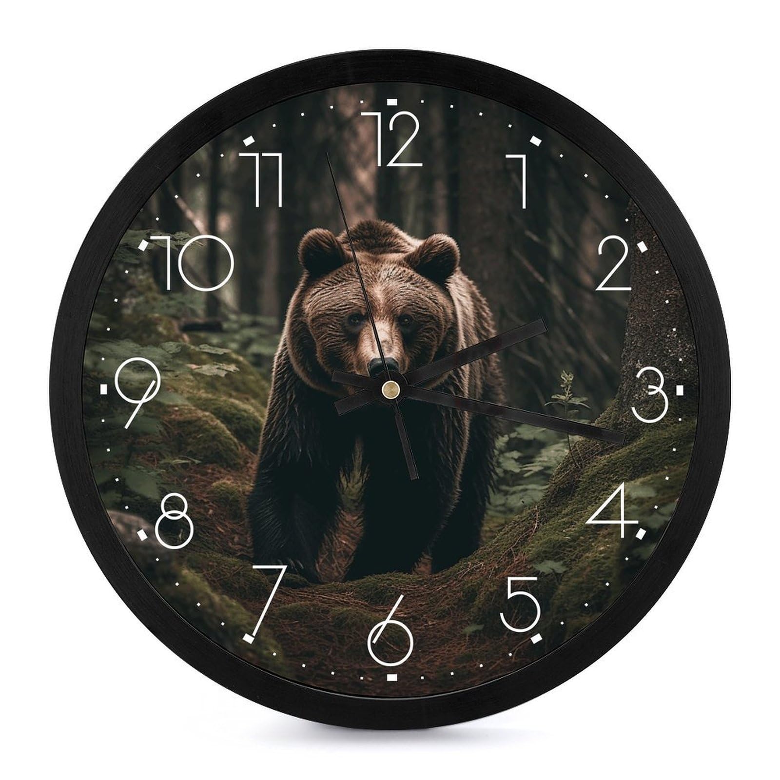 Horloge numérique et analogique ronde pour ne plus jamais arriver en retard au salon