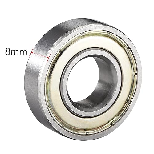 Miniatura 3 de uxcell 6001ZZ Rodamiento de bolas de 0.472 in x 1.102 in x 0.315 in, doble blindado 6001-2Z 80101, rodamientos profundos de acero de alto carbono Z1