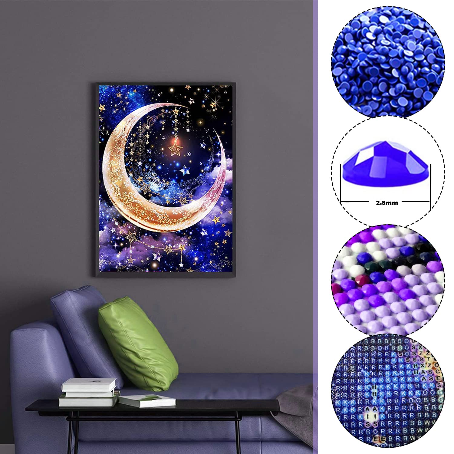 Kit De Peinture Diamant 5 -large Pour Débutants - Paysage Montagneux Broderie Ar