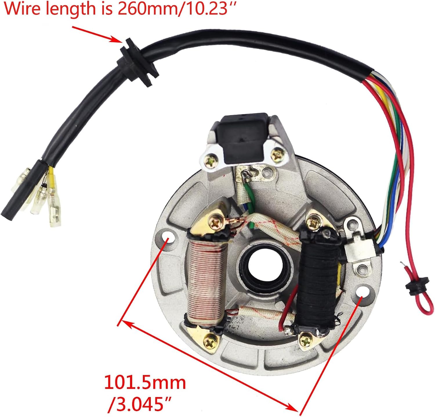 PRO BAT Magneto Flywheel Stator Plate for 50cc 70cc 90cc 110cc 125cc 140cc Kick Start PIT PRO Trail Dirt Bike Go Kart Dune Buggy Lifan CRF50 CRF70