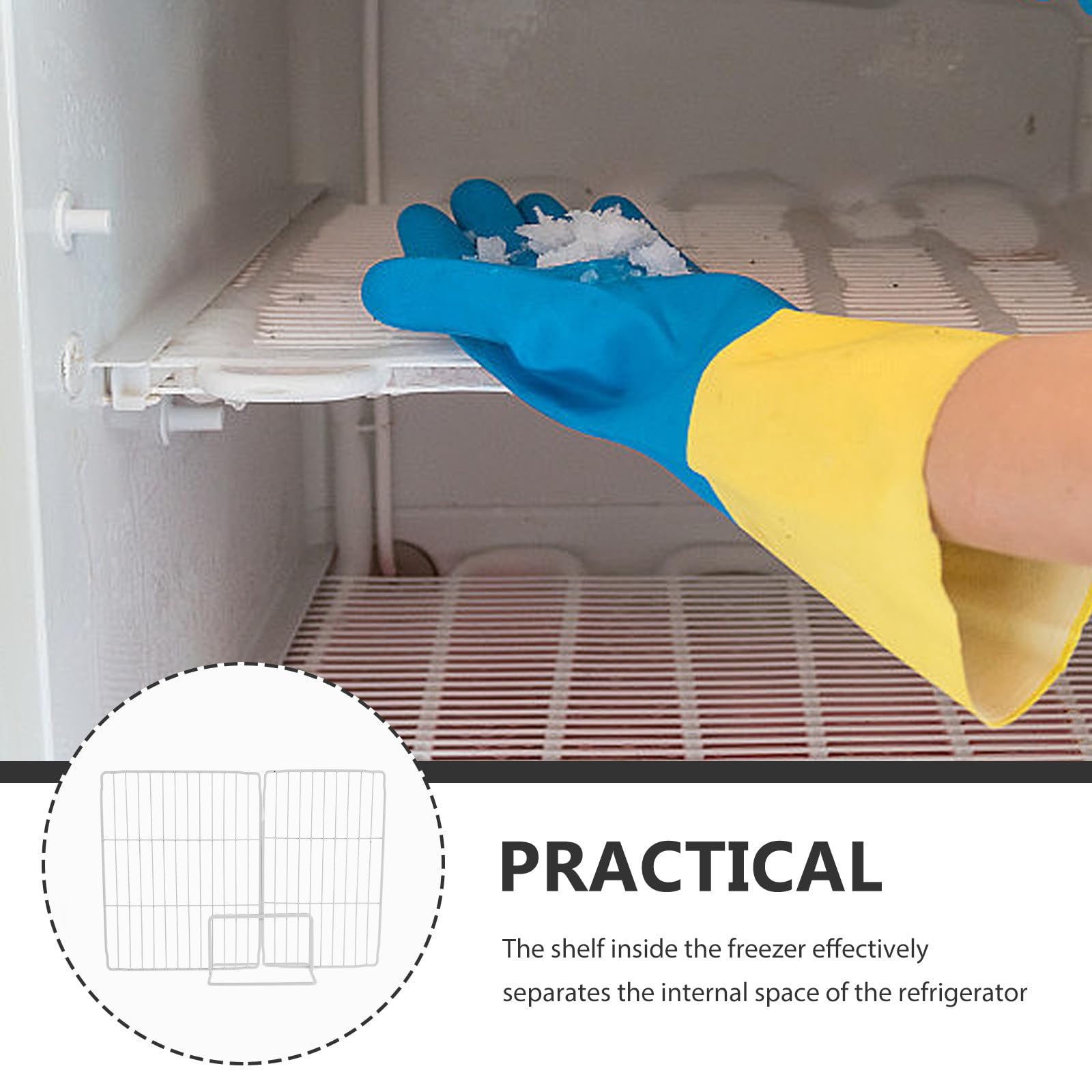 Metalldraht Kühlschrank Trennwand & Nizer, platzsparende Regalplatte, interne Ser für Einzelhandel & Heimgebrauch, perfekt für Küche & Speisekammer Lagerung