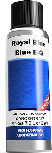 Miniatura 2 de Colorantes de pigmento anodizado de aluminio profesional | Blue E-G | Azul claro a rico | Concentrado en polvo hace 7.6 litros o 2 galones