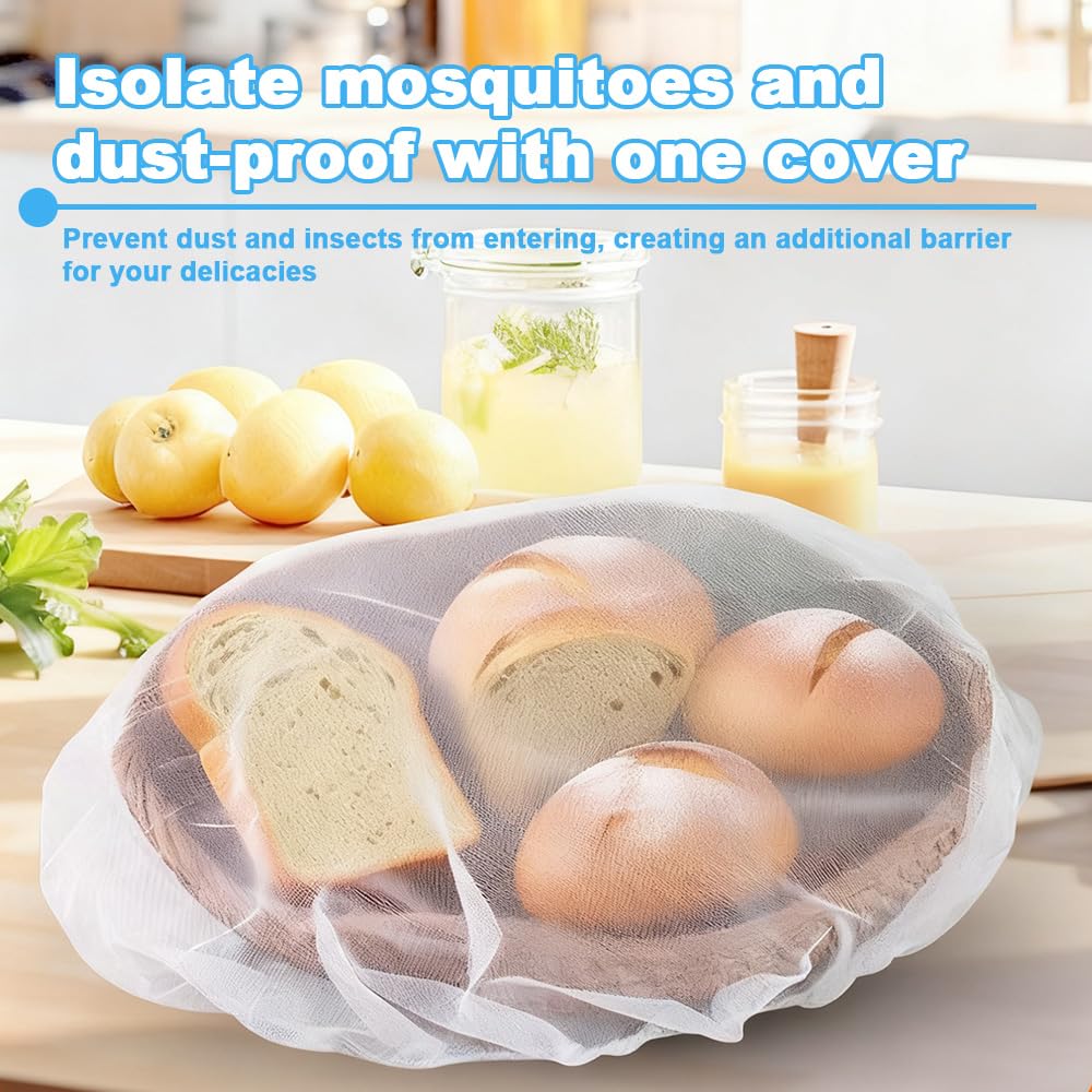 6 Piezas Mosquitera Comida Desplegable, Malla Transpirable, Mosquitera Comida Desplegable, Mosquitera Comida, para Tartas,Frutas,Barbacoa,Fiesta,Buffet,Picnic (6 Tamaños)