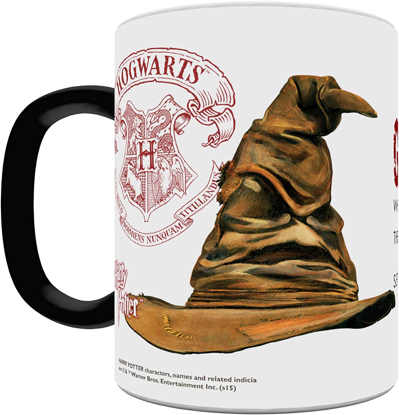 Morphing Mugs Harry Potter - Gryffindor - Hogwarts Sorting Hat Quote - One 11 oz Color Changing Heat Sensitive Ceramic Mug – Image Revealed When HOT Liquid Is Added! - Image 4