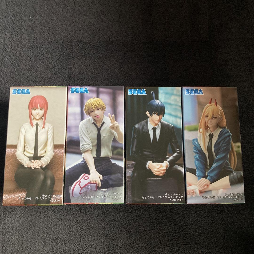 チェンソーマン　ちょこのせプレミアムフィギュア 4点セット Amazon.co.jp: チェンソーマン ちょこのせ プレミアム フィギュア 4体