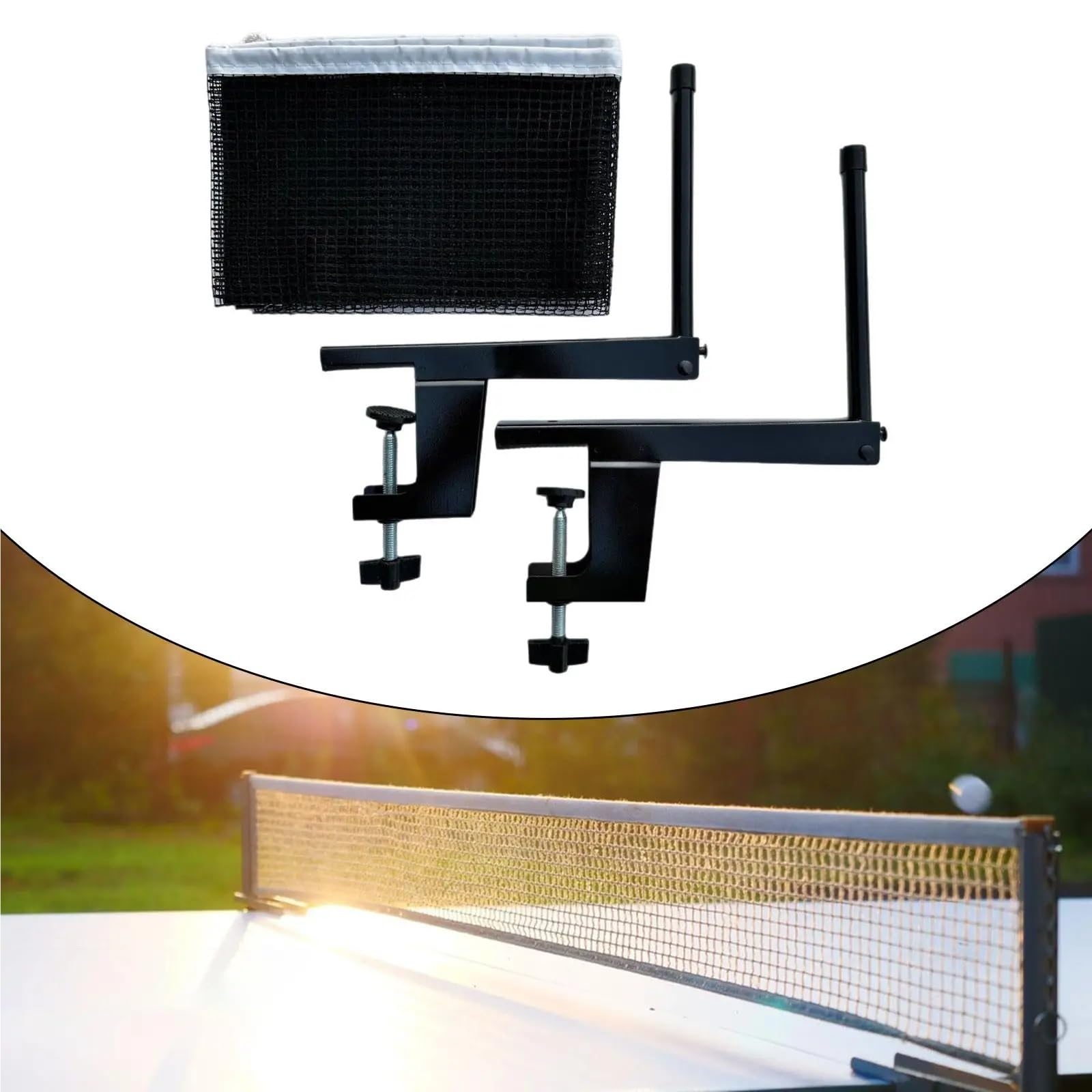 Rete da Ping-Pong con Morsetti, Attrezzatura, Set di for for Allenamento Indoor e Outdoor, Competizione per Bambini Famiglie