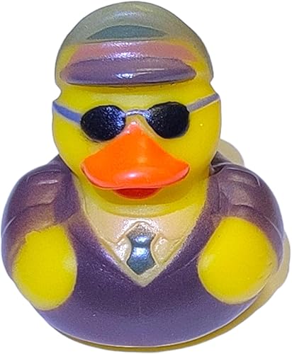 Miniatura 6 de Cool Rubber Ducks (2 pulgadas) tamaño estándar. (paquete de 12) lindos juguetes de piscina de pato para bañera (patos de goma aviadores)