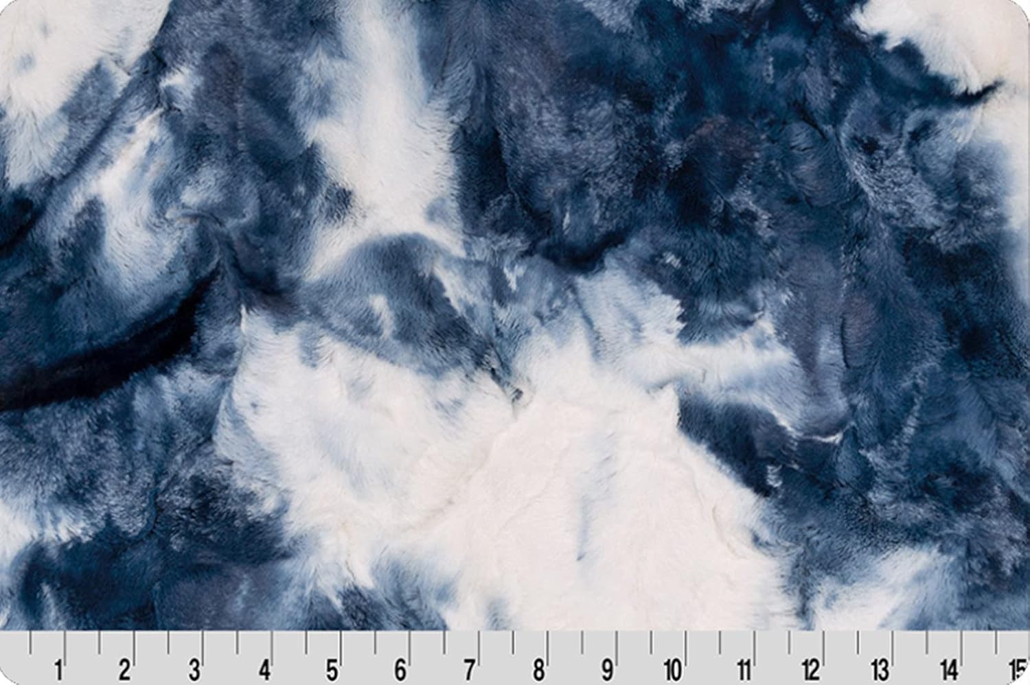 Shannon Fabrics Minky Luxe Cuddle 2 Yard Cuddle Cut Sorbet Blue Print