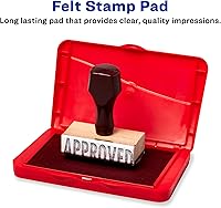 Vista 2 de Carter's Felt Red Stamp Pad, 2.75 x 4.27 Inch Ink Pad (21071)