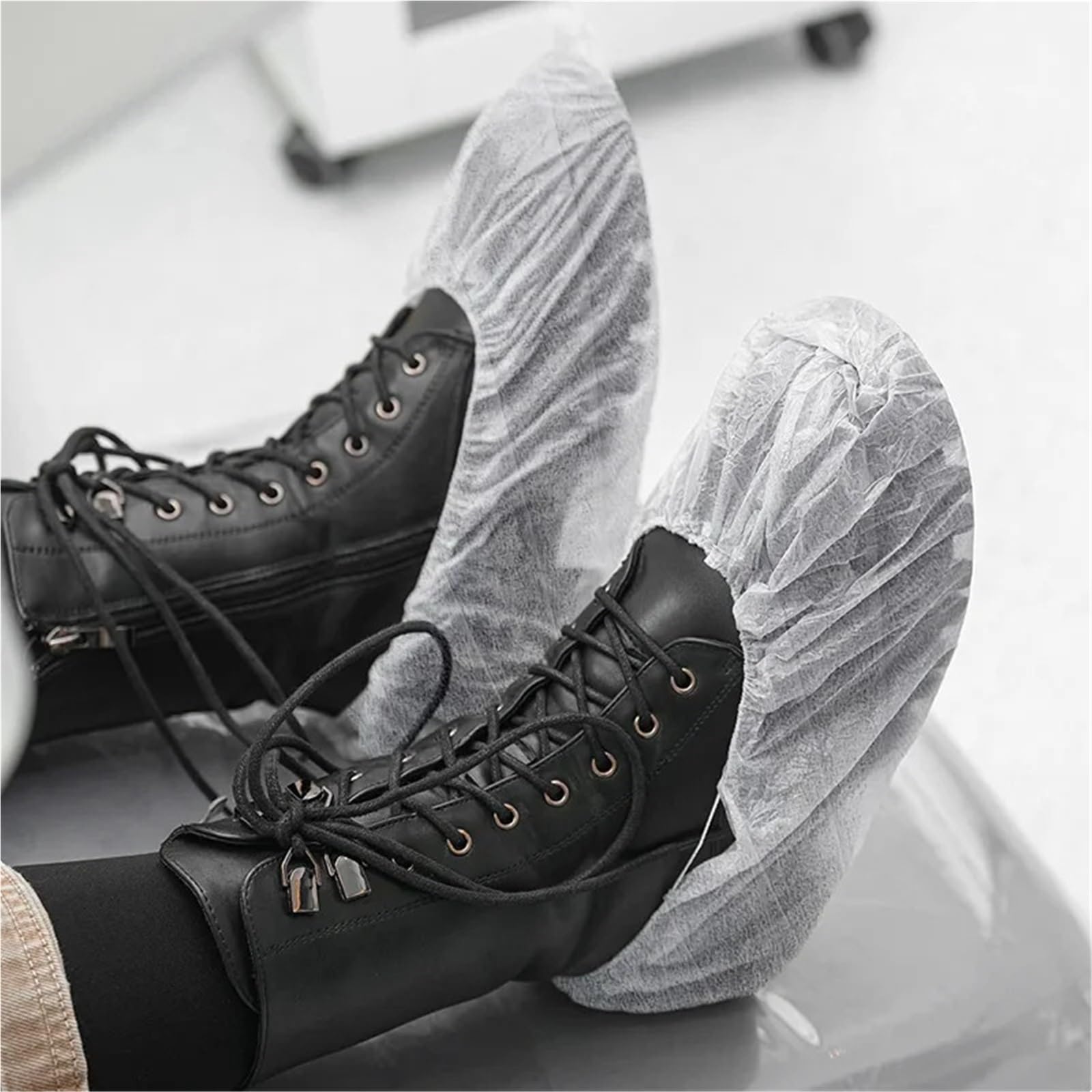 20 pares de cubiertas antideslizantes for zapatos, cubrezapatos impermeables, protectores reutilizables for botas for interiores, hogar, oficina y lugar trabajo para Protección