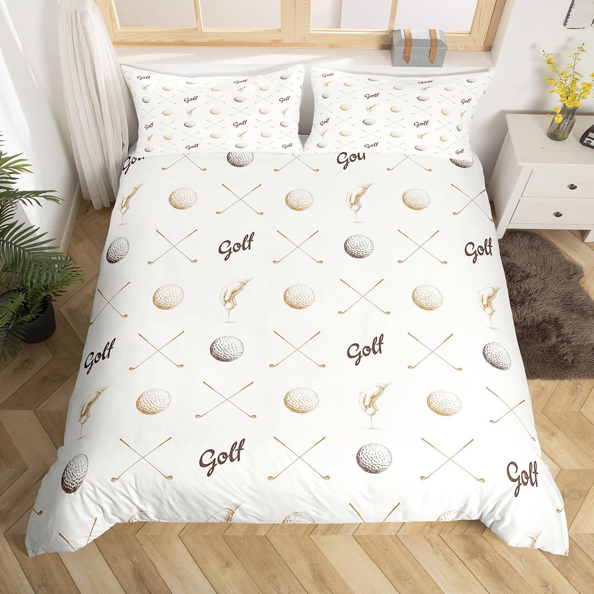 Amazon.com: Golf Bedding Set King Size for Kids Teens Adults Men