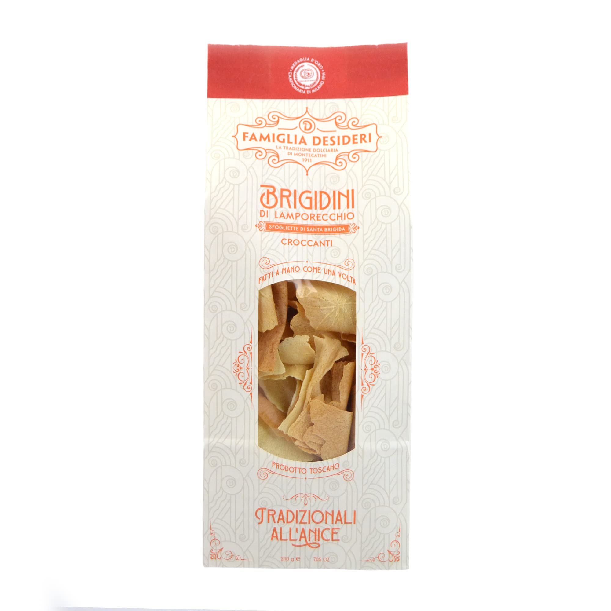 LATTA GR 450 CIALDE DI MONTECATINI + 400 GR DI BRIGIDINI DI LAMPORECCHIO TRADIZIONALI ALL'ANICE PER COLAZIONE, TE E MERENDA