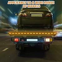 Vista 6 de 40 Pcs 2.5 Inch 2 Diode Trailer Marker Lights Waterproof Sealed Light Double Bullseye LED Trailer Lights Kit 2.5" Side Marker Light Oval Trailer