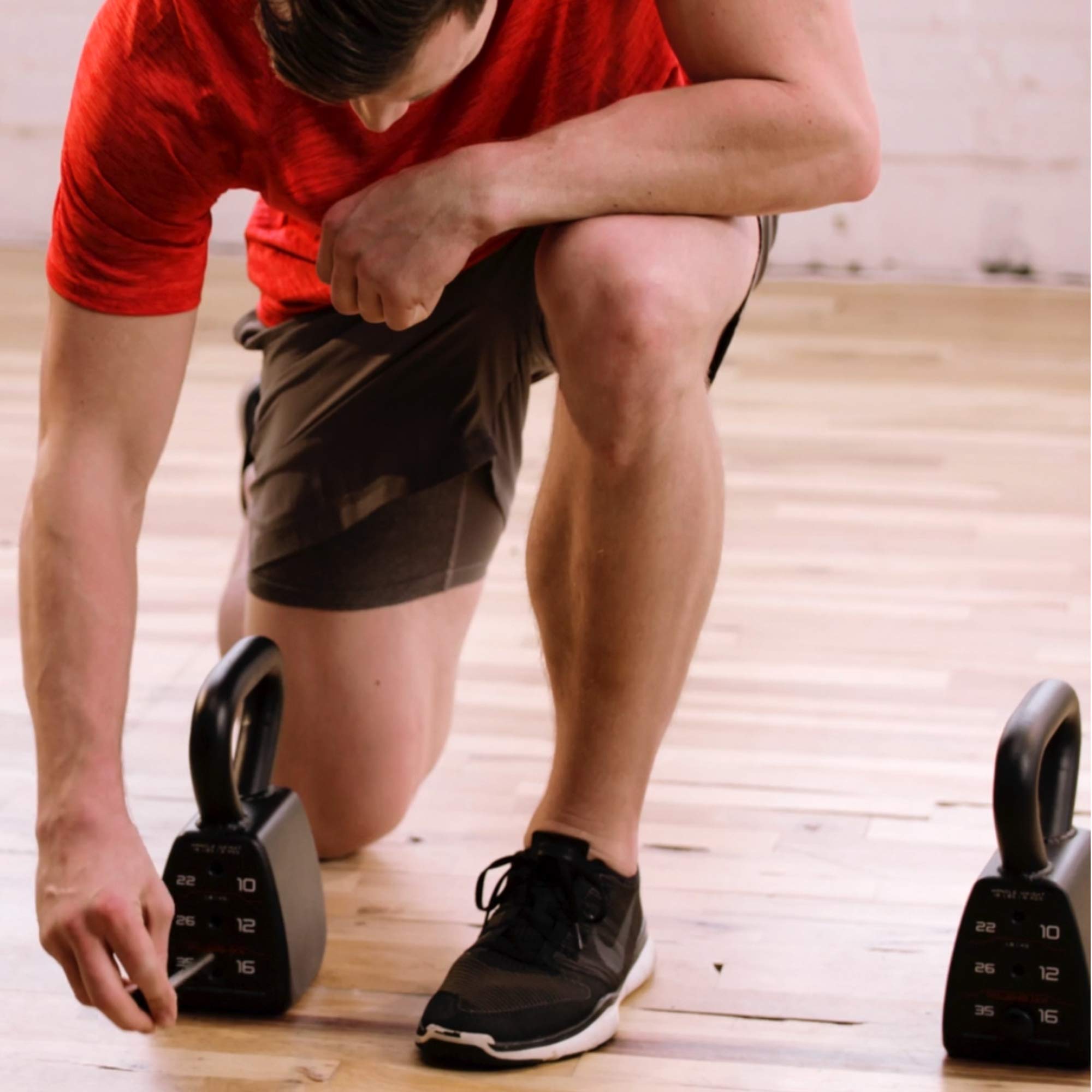 POWERBLOCKu00ae Kettlebell-Block Regulable Con 4 Pesos, De 8 A 16kg