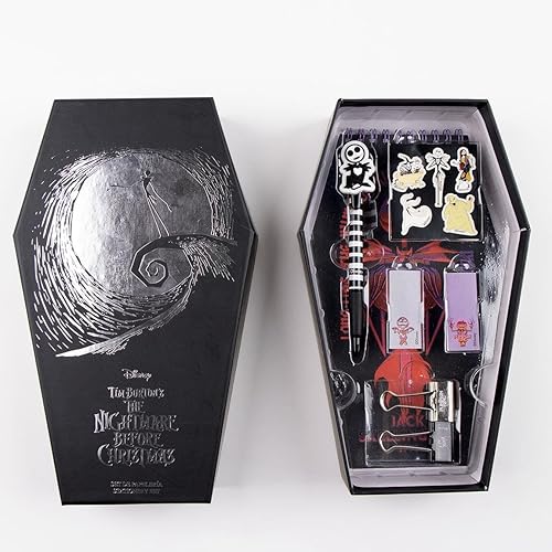 Miniatura 2 de CERDÁ LIFES LITTLE MOMENTS Juego de papelería Nightmare Before Christmas - Incluye cuaderno, bolígrafo, calcomanías, notas y pinzas, accesorios de