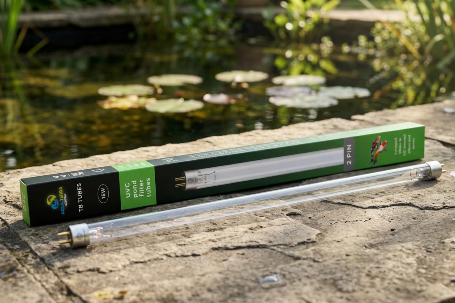 15 W UVC keimtötende Röhre (T8, G13) – Hochleistungs-UV-C-Ersatzlampe für Teichfilter, Wasser- und Luftsterilisation, Oberflächendesinfektion – 452 mm lange Lebensdauer UV-Lampe