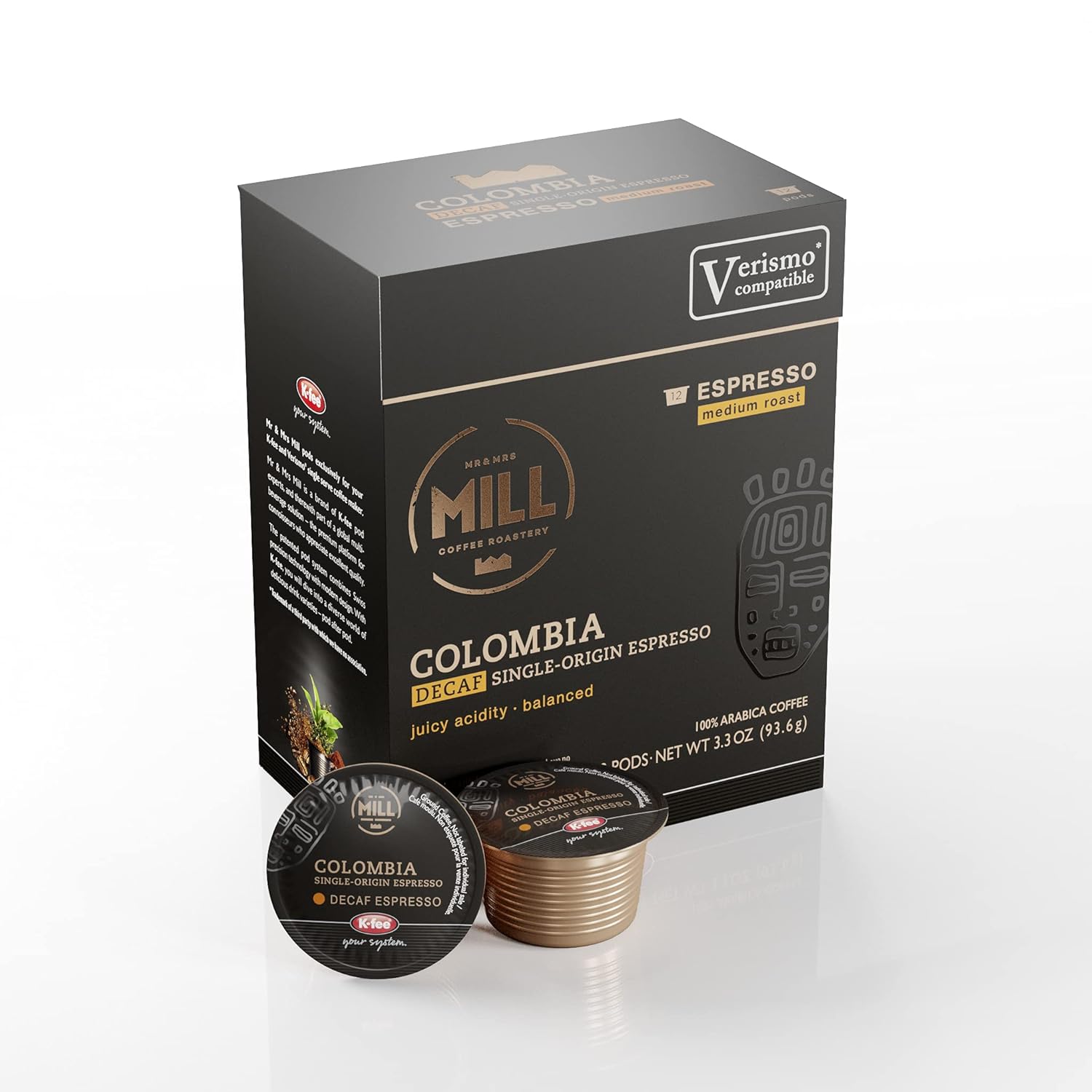Mr and Mrs Mill Espresso Decaf Colombia Medium Roast