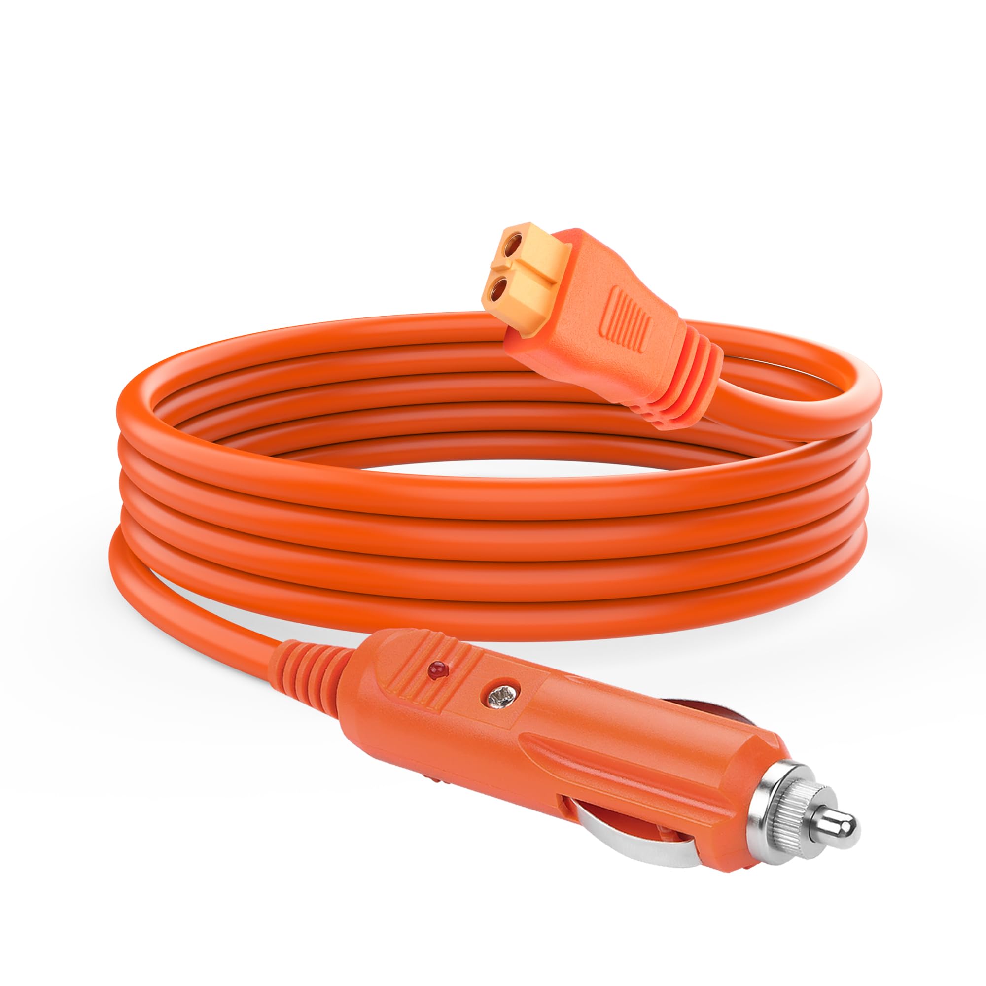 YAODHAOD encendedor de cigarrillos en XT60 DC 12V/24V 14 AWG 2M, cargador de coche XT60 Cable de carga KFZ cargador de coche para Jackery Bluetti Anker GRECELL panel solar generador solar RV