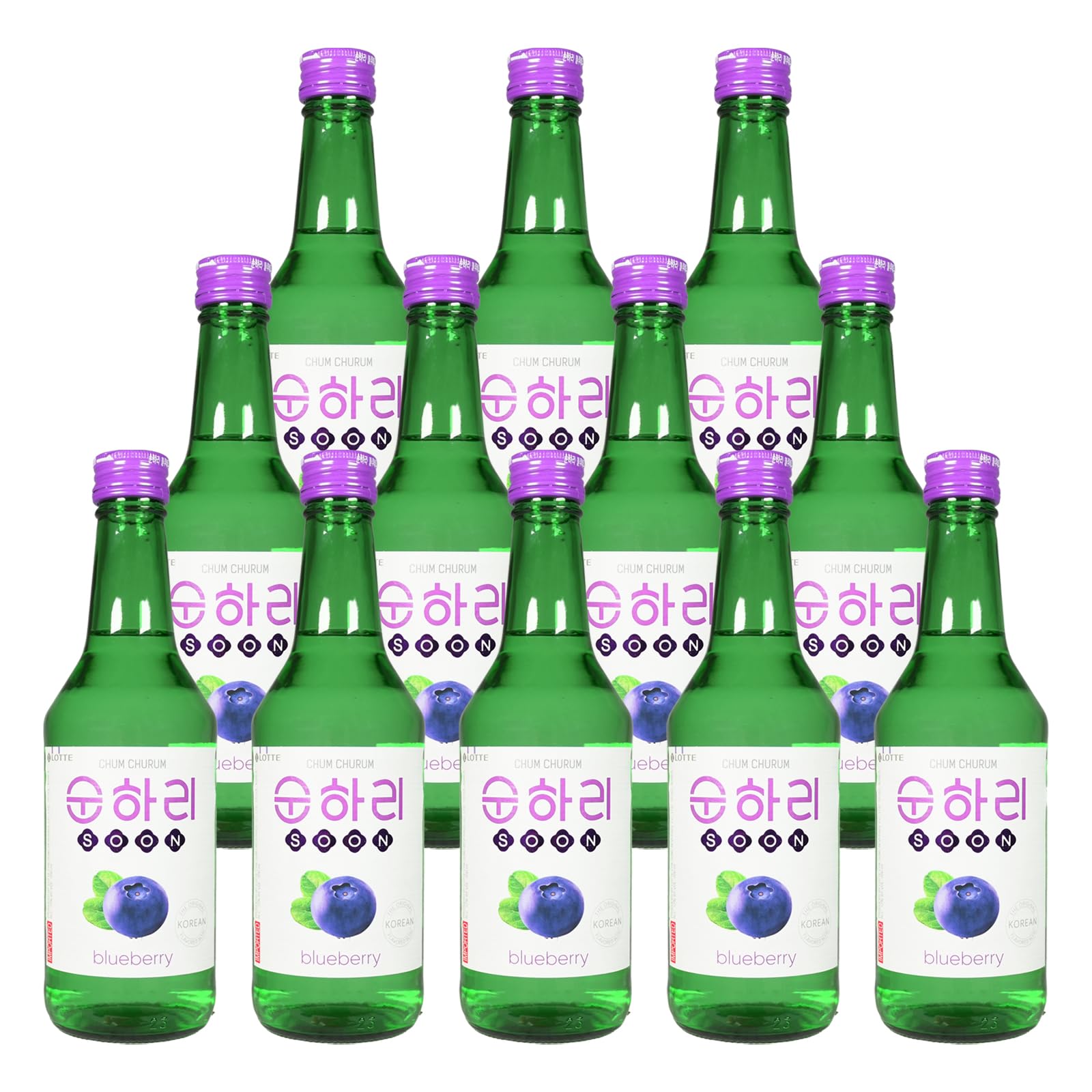 12er Pack (12x360ml) Chum Churum Blaubeere 12% vol. (Papa Vo®)