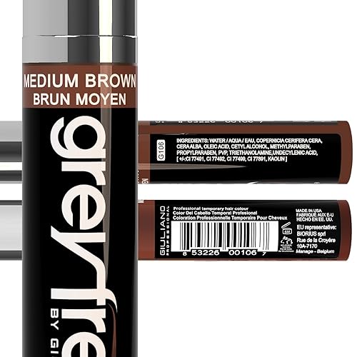 Miniatura 2 de Tintura temporal profesional para el cabello 0.25 onzas, Marrón medio Marrón medio,Caoba,Negro,Cobre oscuro,Rojo Marrón,Marrón cenizo,Borgoña,rubio