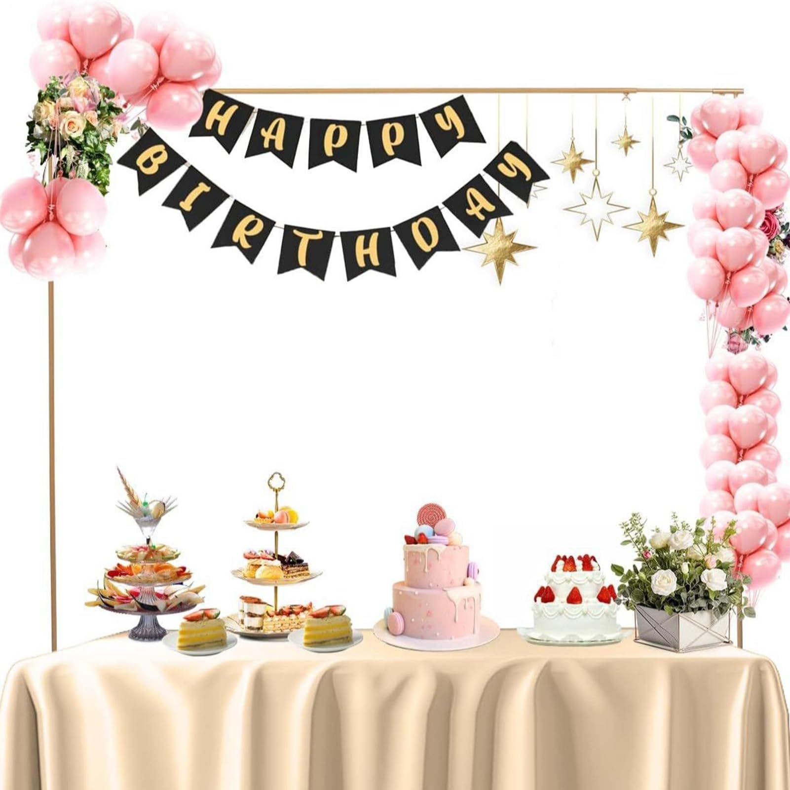 Soporte para barra de mesa, de mesa ajustable con abrazaderas, decoración del hogar para plantas, , proveedor, picnic, flores, guirnalda, Navidad, boda, bufé, manualidades, catering