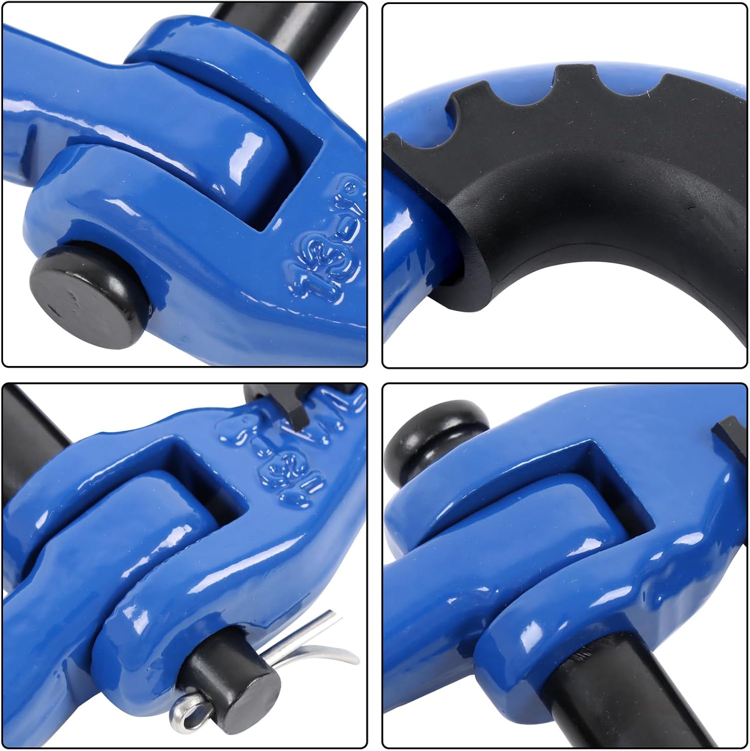 LABLT Blue 2 Pack 1/2" Safety Chain Connector Link G80 Tow Hitch Hammerlock Coupling Link Tow Chain Connector with 12000 lbs Loading