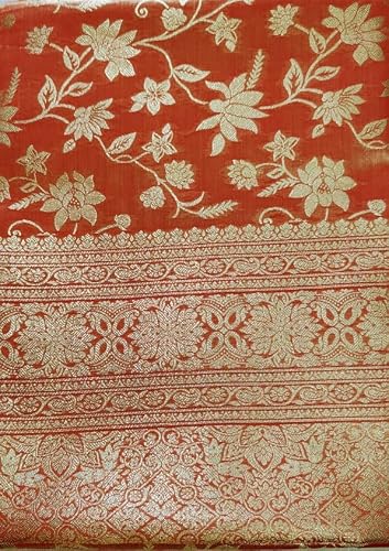 Generic pink banarasi silk saree – image 3