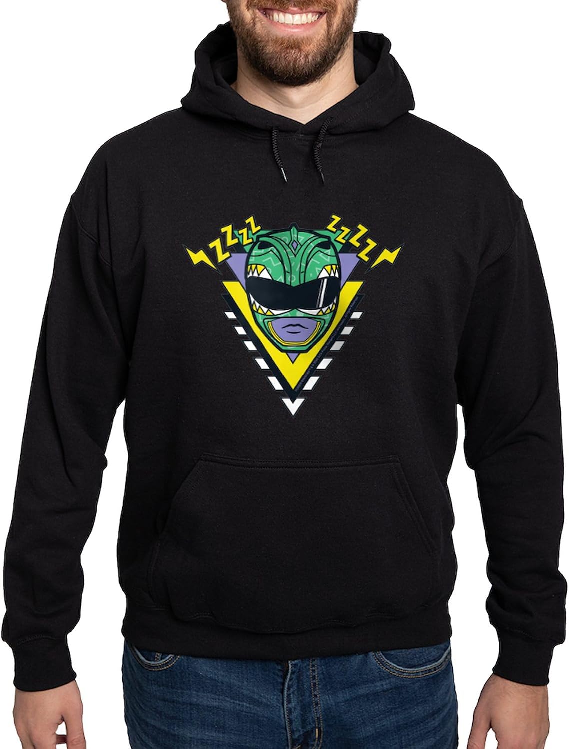 CafePress Power Rangers Green Ranger Men's Light Regular Fit Hooded Sweatshirt