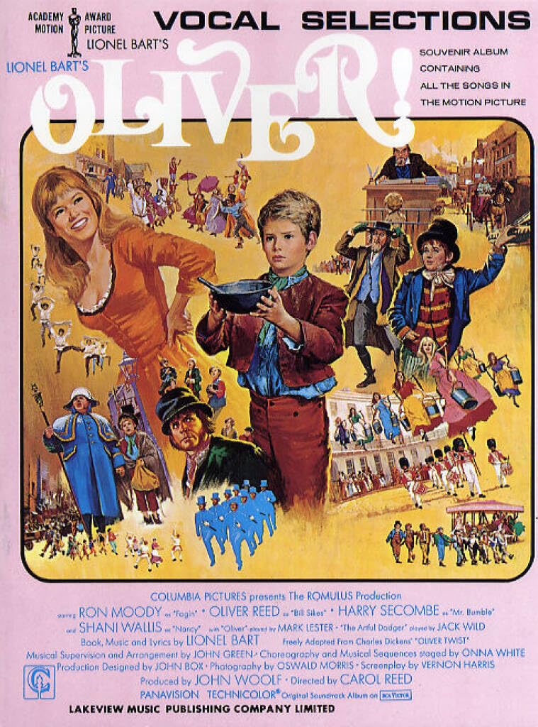 Lionel Bart's Oliver! - Vocal Selections for Piano, Voice and Guitar | Music from the Musical and Film | Intermediate Sheet Music | Complete Lyrics and Chords | Ideal for Students and Teachers