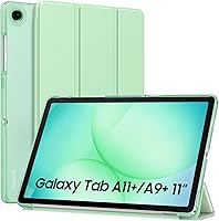 Vista 36 de MoKo Funda para Galaxy Tab A9+/A9 Plus de 11 pulgadas 2023, Funda Protectora Inteligente Delgada con Soporte y Carcasa Trasera Translúcida de PC