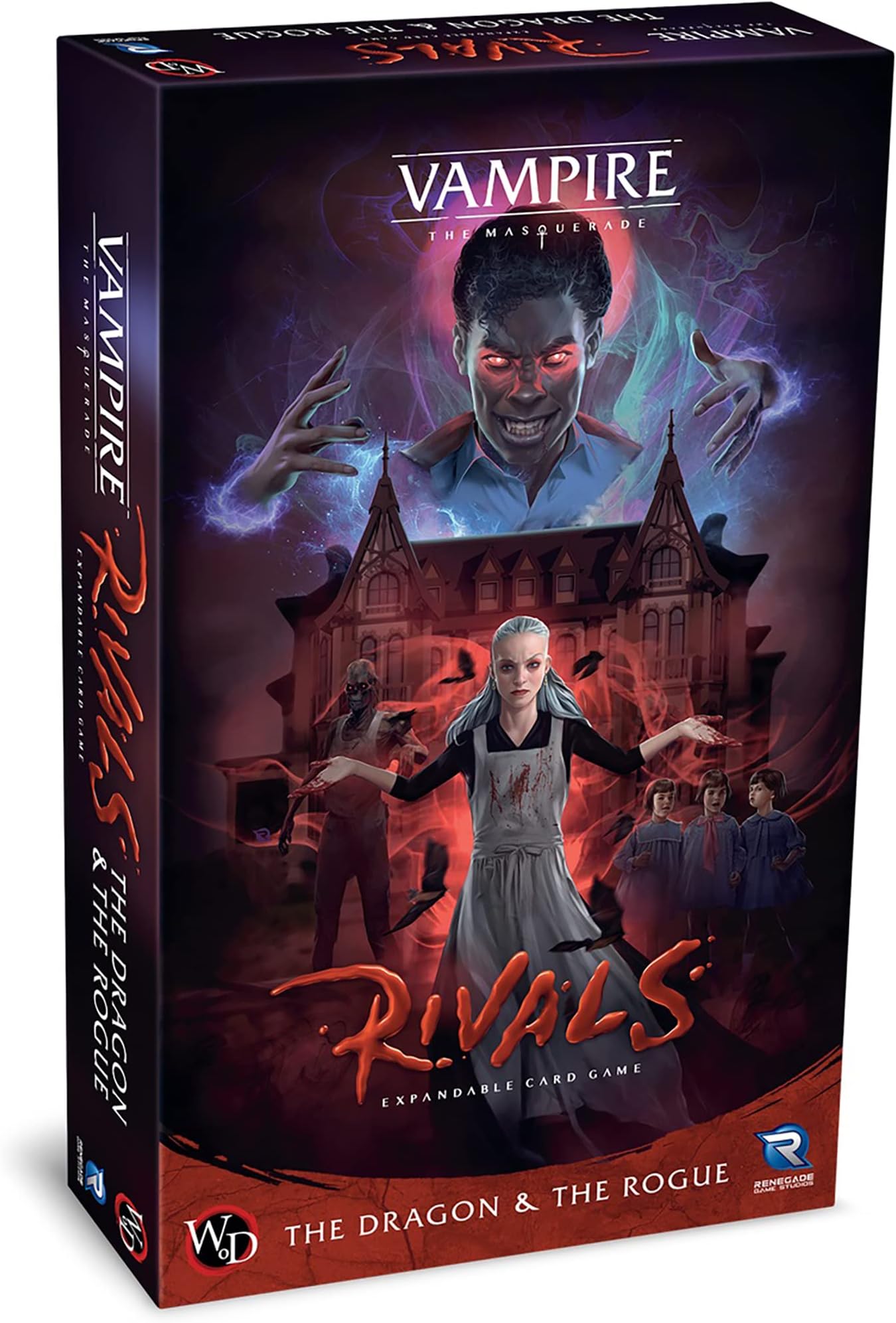 Renegade Game Studios Vampire Masquerade Rivals Expansion The Dragon & The Rogue - Tzimisce & Ravnos Card Game, 2-4 Players, Ages 14+