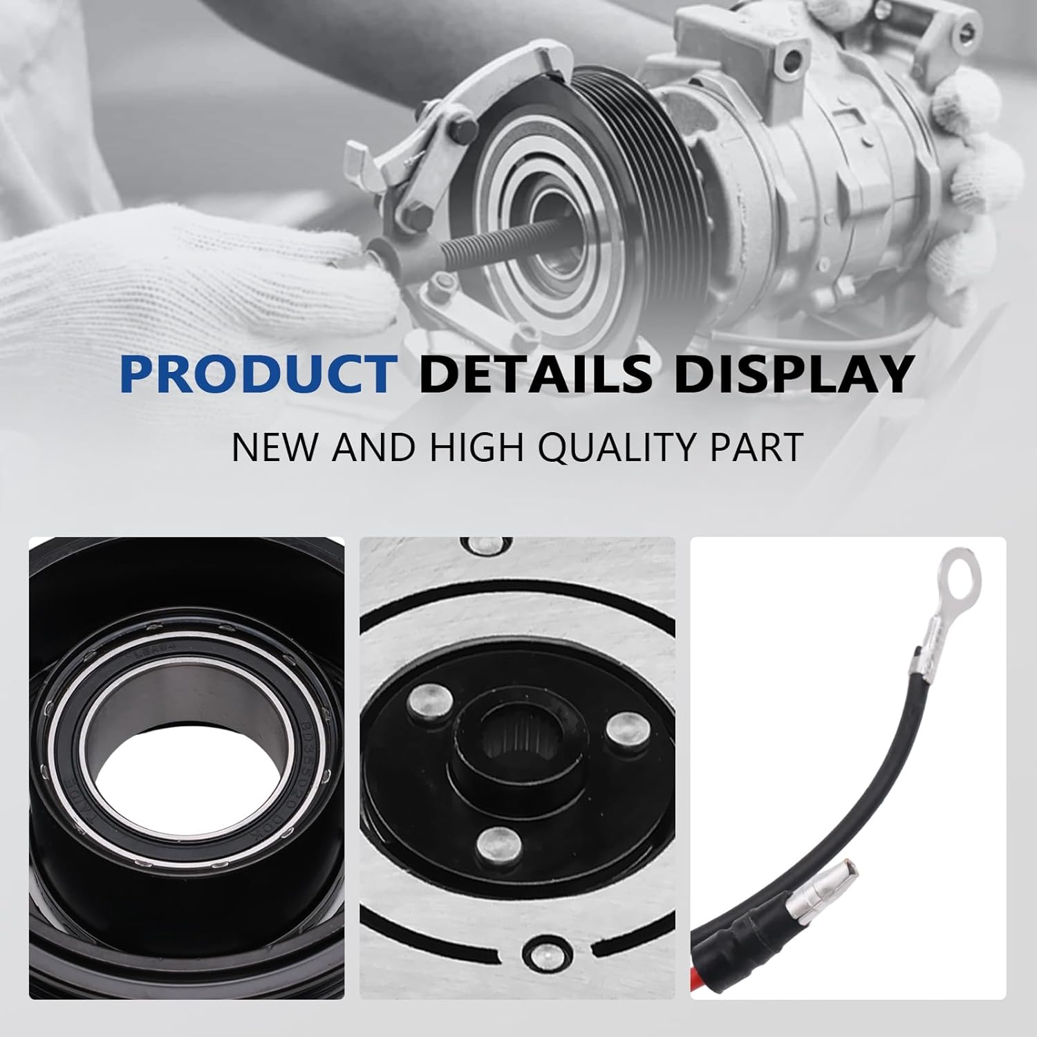 Air Conditioner AC Compressor Clutch Kit Compatible with Trailblazer, Trailblazer EXT & Envoy, Envoy XL, Envoy XUV & Rainier & Ascender & Bravada