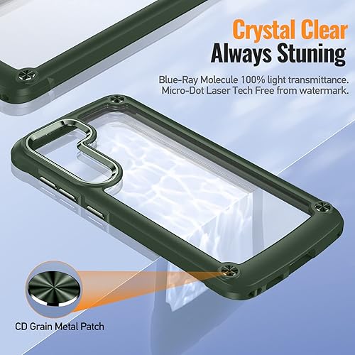 Miniatura 5 de Oterkin Funda transparente para Samsung Galaxy S23 Plus, 20 unidades, antiamarilleo, S23 Plus con 2 protectores de pantalla de vidrio templado, 4