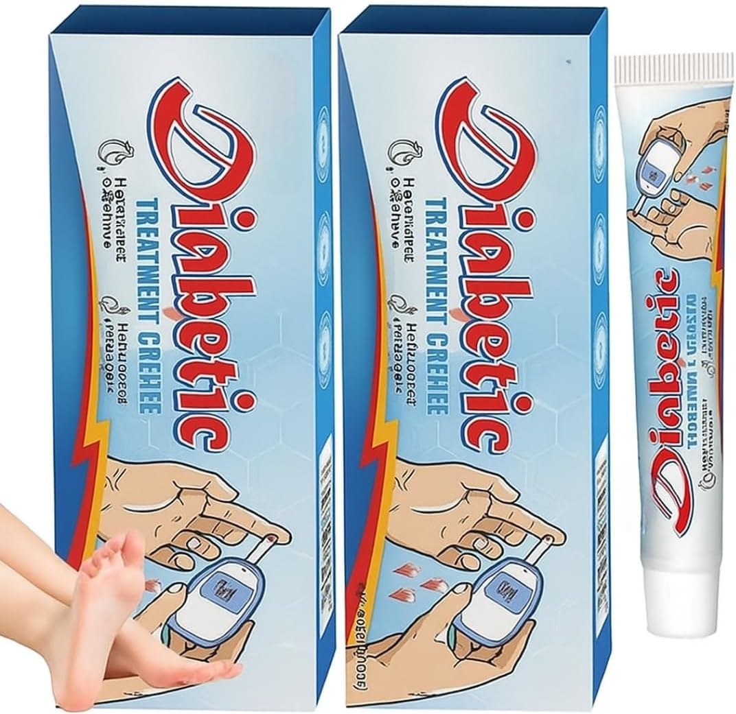 ANY WAYS Diabetes Treatment Cream โ Diabetic Skin Relief & Foot Care Cream | Heals Cracked, Dry Skin & Promotes Circulation | Soothing Moisturizer for Neuropathy, Itching & Numbness โ 50g (2)