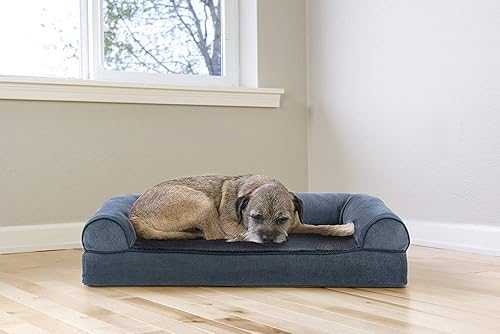 Miniatura 7 de Furhaven - Cama con gel refrescante de sherpa y felpilla, para perros medianospequeños de hasta 35 libras, con almohadones extraíbles y funda