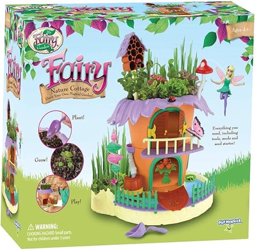 My Fairy Garden - Kit de figura y planta de juguete Nature Cottage - Cultiva tu propio jardín mágico con Fairy Isla - A partir de 4 años