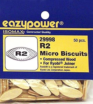 Eazypower 29998 R2 Mini Joiner Biscuits for Ryobi Joiner 50 Piece